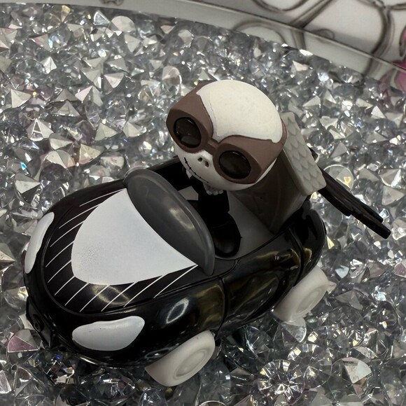 Disney Other - Disney nightmare before Christmas doorables Black & White Skull Driver Toy Car
